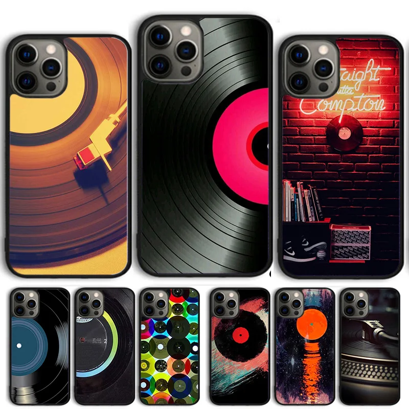 Vinyl Record Original Phone Case Cover For iPhone 16 15 14 13 12 Pro Max mini 11 Pro Max XS X XR Plus Coque Shell