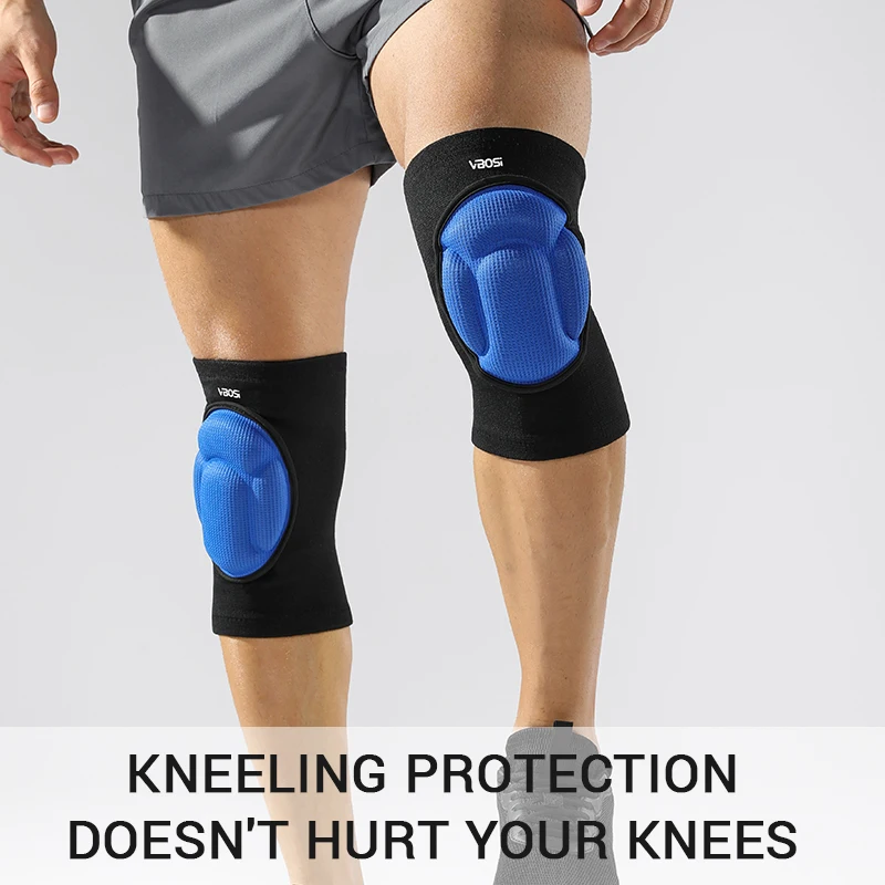 VBOSi 1 Pair Breathable Knee Support with Thick Sponge Pads for Dance Volleyball Rollar Skating for Women Men