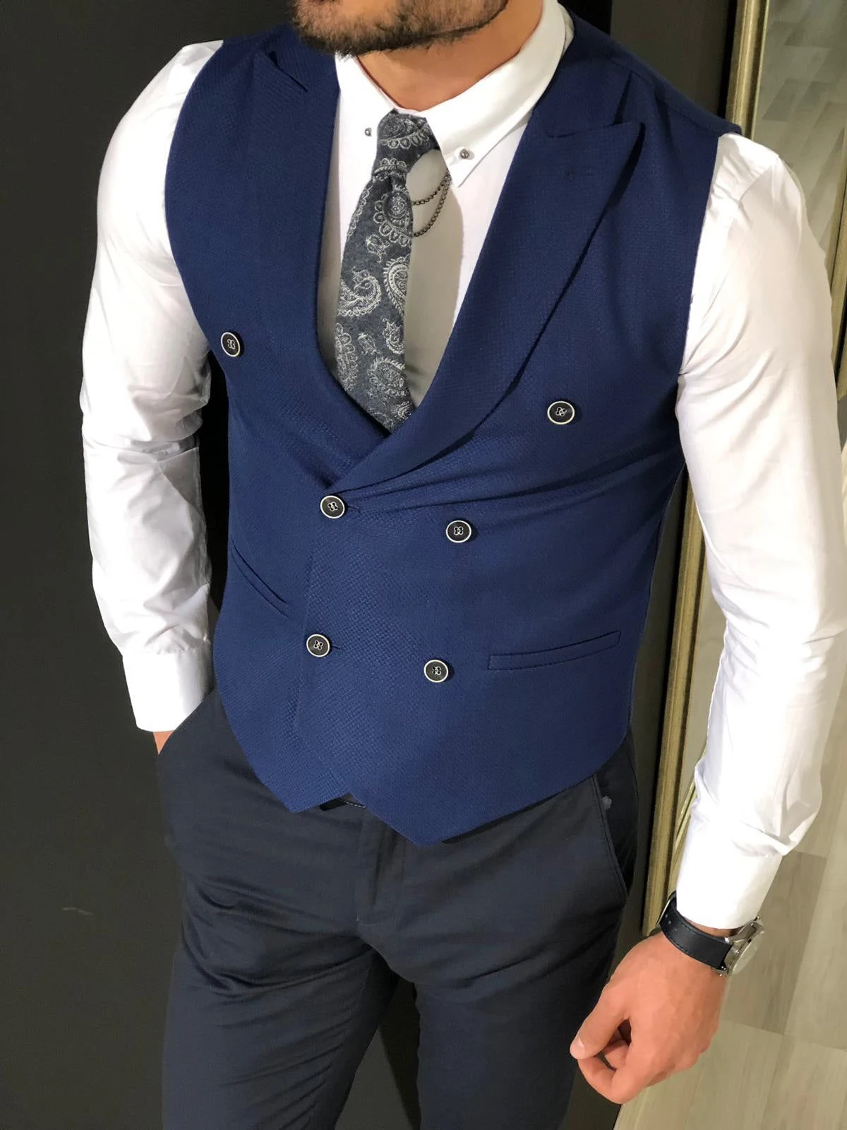 2023 Summer White Men\'s Vest For Wedding Evening Prom Occasion Custom Made Single Breasted Male Waistcoat Formal  Perfomance