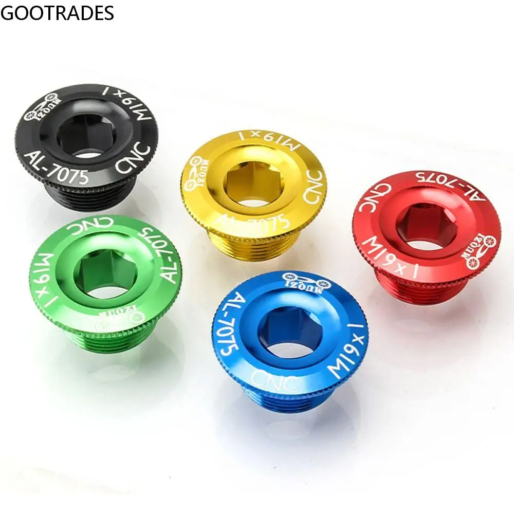 

Bicycle Accessories 7075 Aluminum Alloy Crankset Parts MTB Bike Crankset Cover Bicycle Crank M19 Cranks Screw Crank Bolt Cap