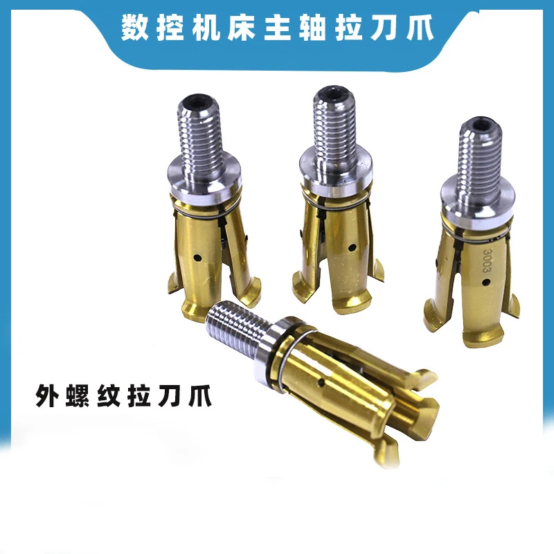 45 Degrees Gripper External Internal Threaded Spindle Claw Clamp 4 Petal Pull Claw Tool Milling CNC Machine Center BT30 BT40