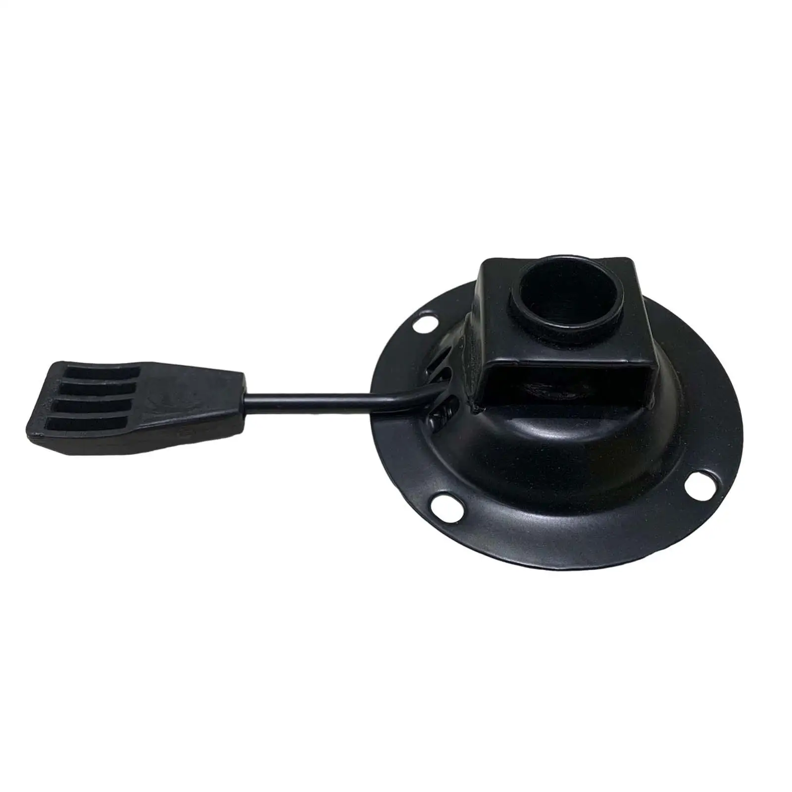 Bar Stool Chair Seat Swivel Base Plate Durable Black Metal Frame Heavy Duty Furniture Accessory with Lift Handle Replacement