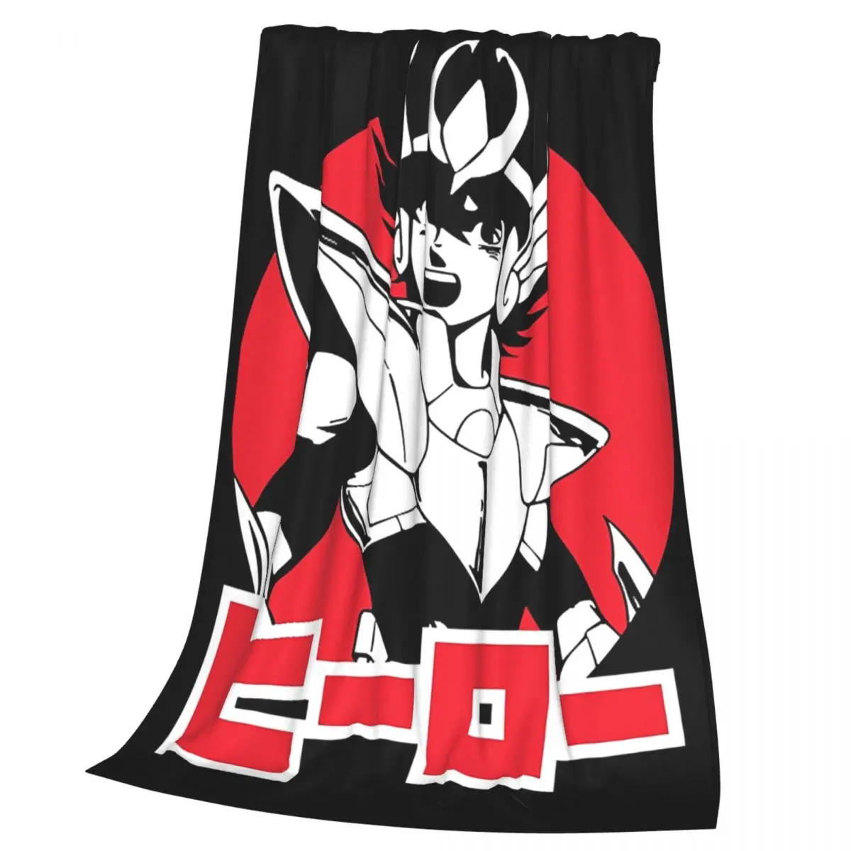 Anime Knights Of The Zodiac Saint Seiya Blanket Soft Warm Flannel Throw Blanket Plush for  Living room Picnic Travel Home Sofa