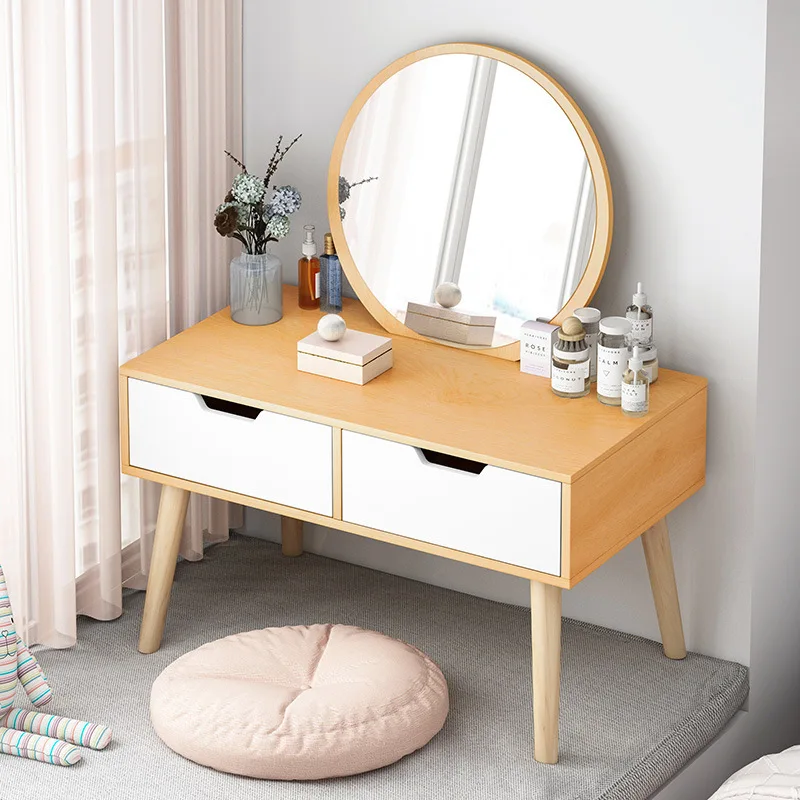 Simple flip dressing table simple small apartment rental bedroom bay window dressing table nordic bed dresser drawers