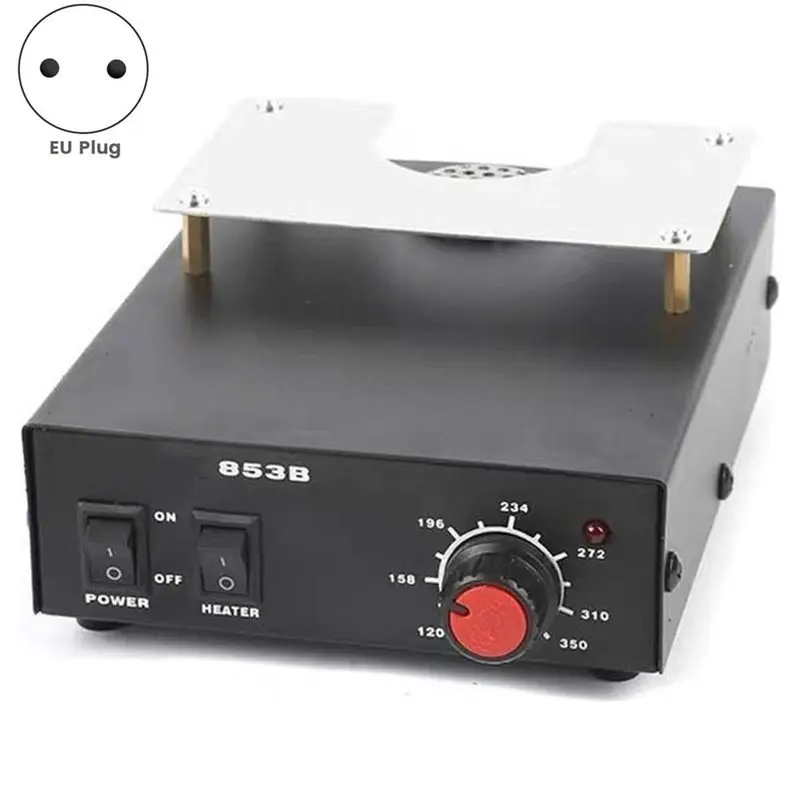 ABYN-Portable 853B Preheat Station,Hot Air Desoldering Station & BGA Rework Station, Suitable For Heating Desoldering EU Plug