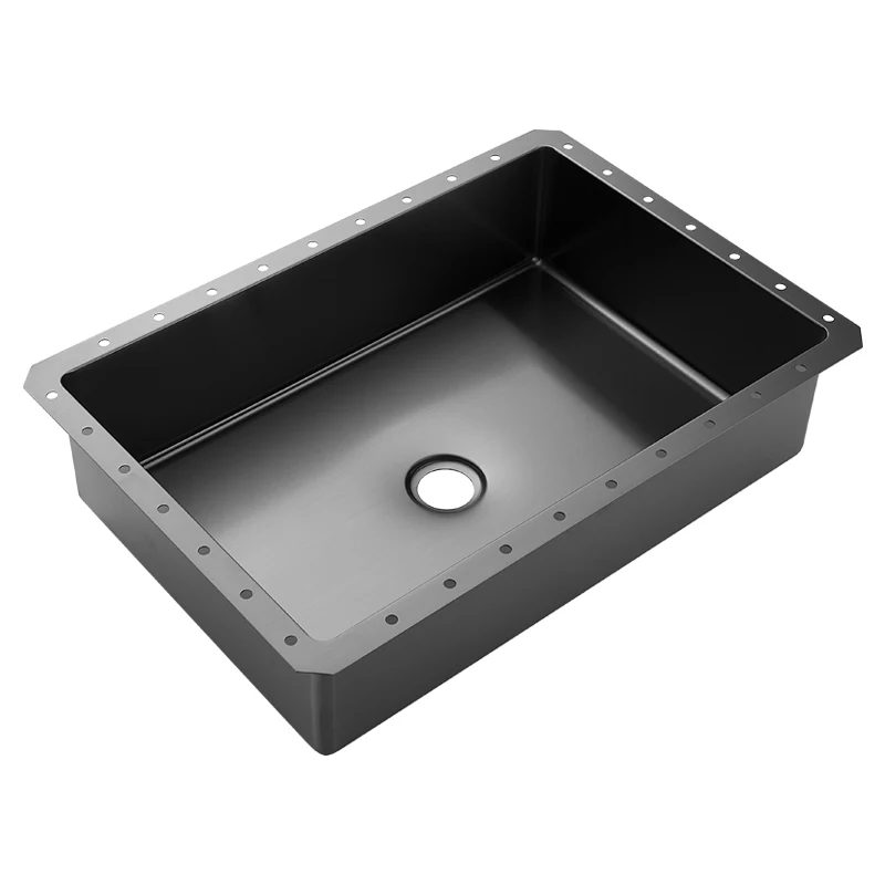 Stainless steel undermount basin wash basin toilet built-in washbasin black sink