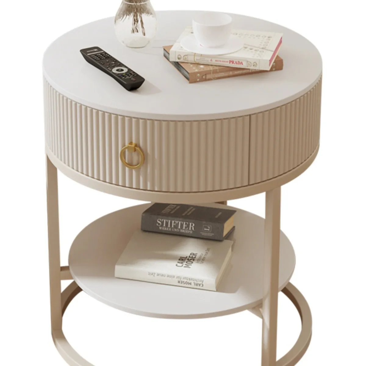 

Cream wind round small coffee table living room home sofa rock slab edge few bedroom with