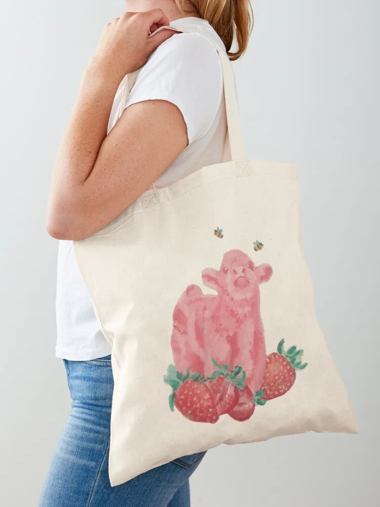 

Everything Else Strawberry Cow Tote Bag сумка для пляжных сумок-тоут эстетичная женская сумка-тоут University