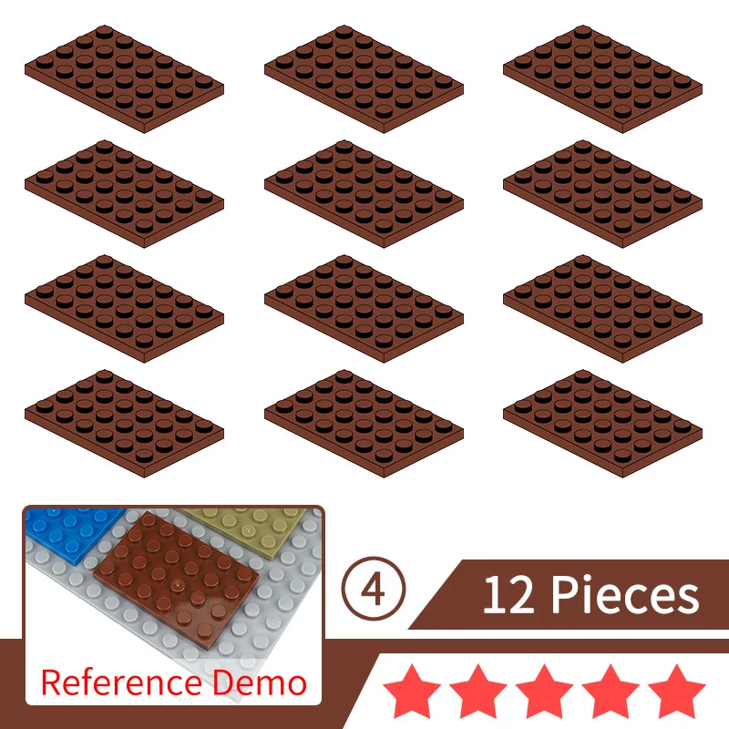 3032 Baustein Grundplatte 4x6 Teile Montage MOC Figuren WW2 Straße Szene Mecha Getriebe Szene Match Modell Teile Geschenke DIY Spielzeug