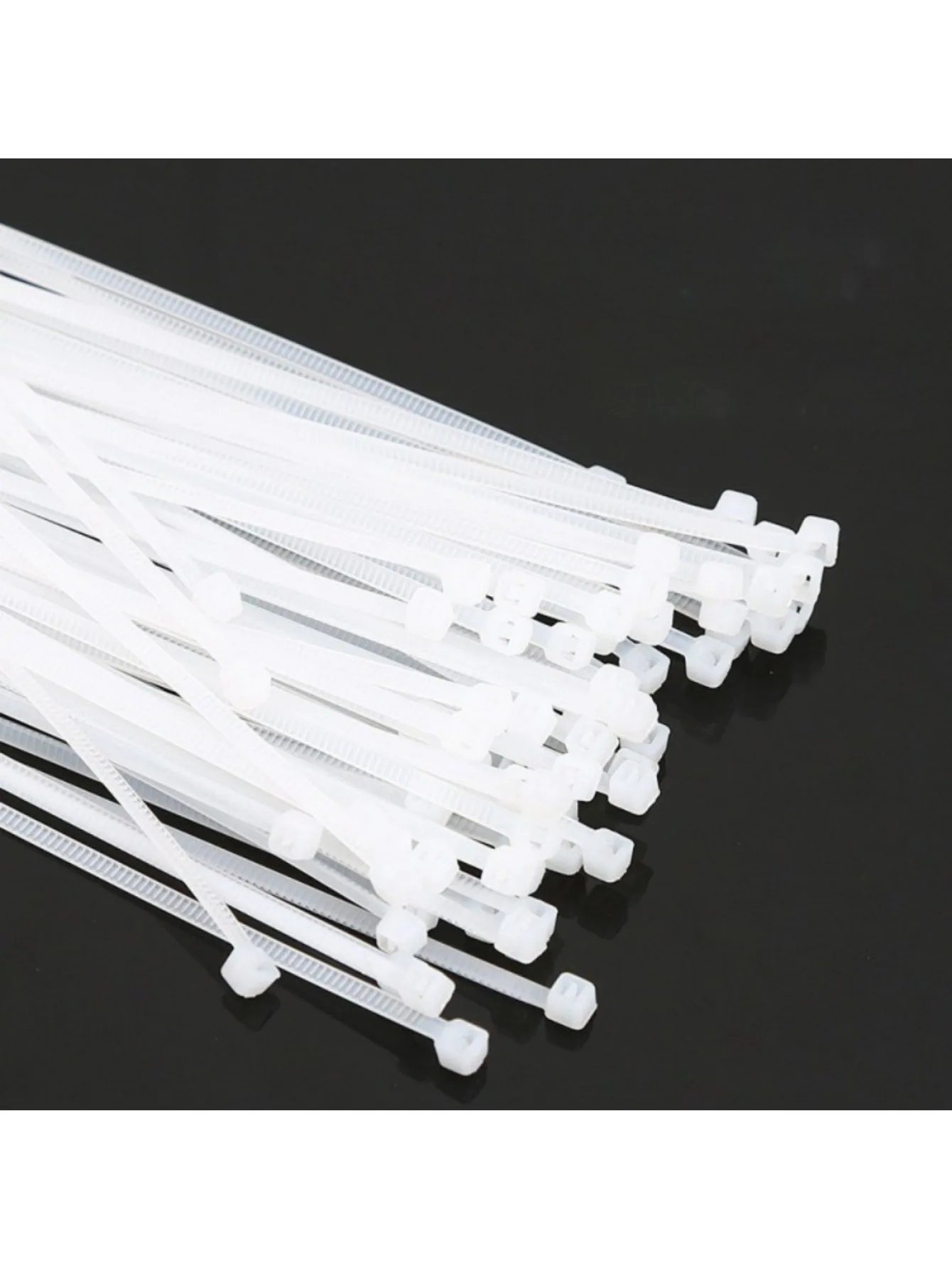 ربطات كابلات نايلون 10 سم 50 قطعة، ربطات عنق بسحاب ذاتية القفل لتثبيت خرطوم كابل الأسلاك