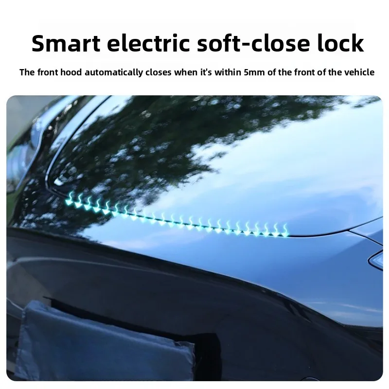Front Trunk Electric Suction Lock for Tesla Frunk Soft Closing Model Y / Y Juniper / YL / X / S/ 3 Highland Frunk Auto Closer view 3