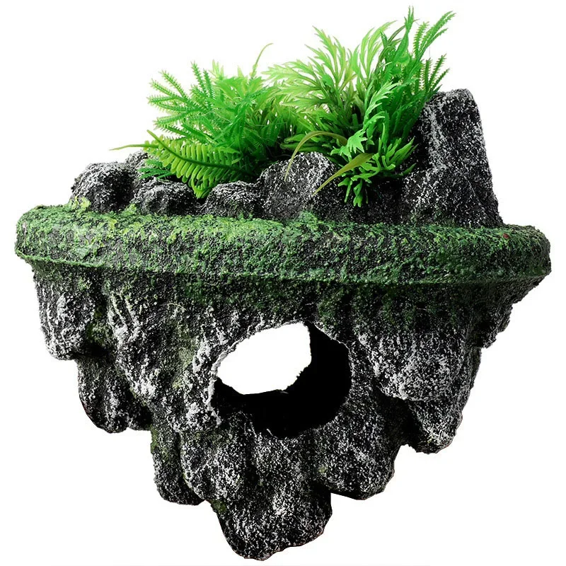 Rockery Floating Empty Multi-island Aquarium Landscape Decoration Pumice Fish Tank Ecological Scenery Miniature Aquarium