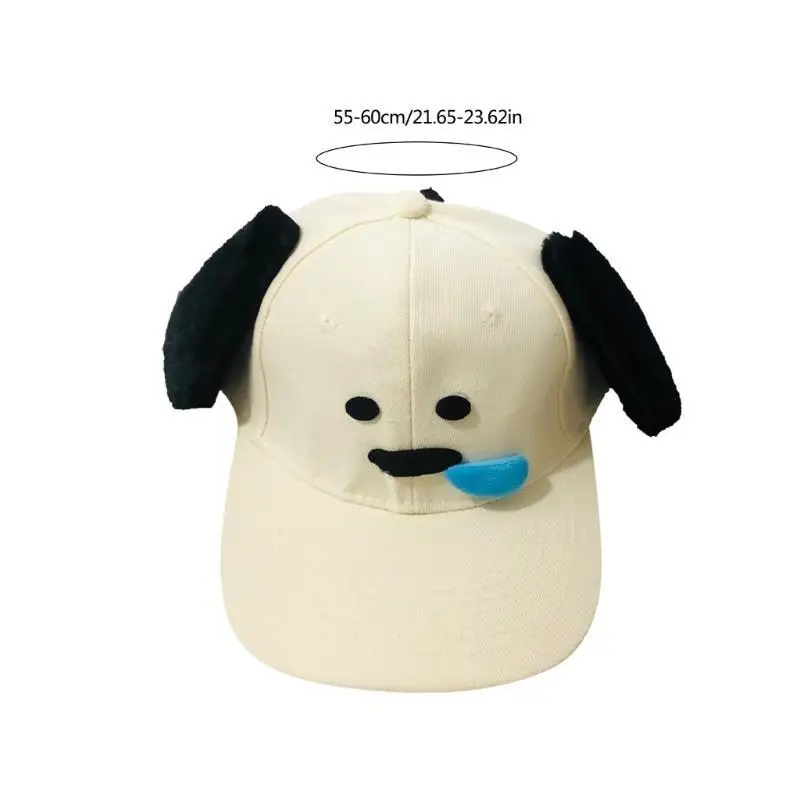 A52E Cartoon Snoty Dog Ear Baseball Hat modieuze schedelpetten voor dagelijks gebruik