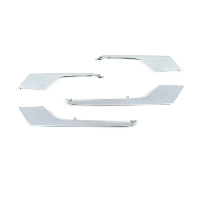 Car Front Bumper Fog Lamp Chrome Trim Strip For Tesla Model X 18-22