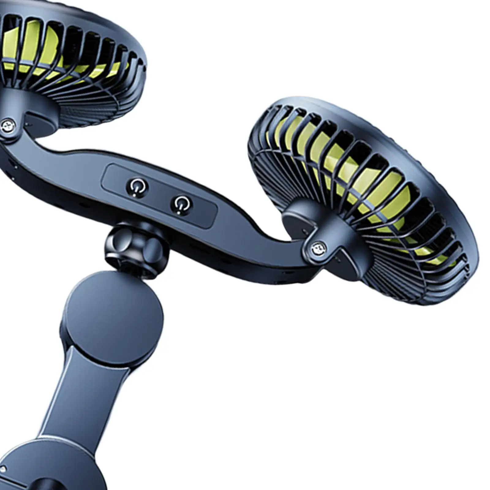 汎用車用ファン 後部座席用 3段階速度調整 充電式 RV車用シートヘッドレストファン