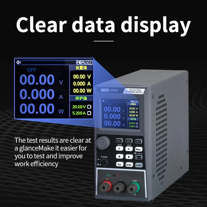 Switch adjustable DC stabilized power supply, constant voltage and constant current programmable stabilized power supply