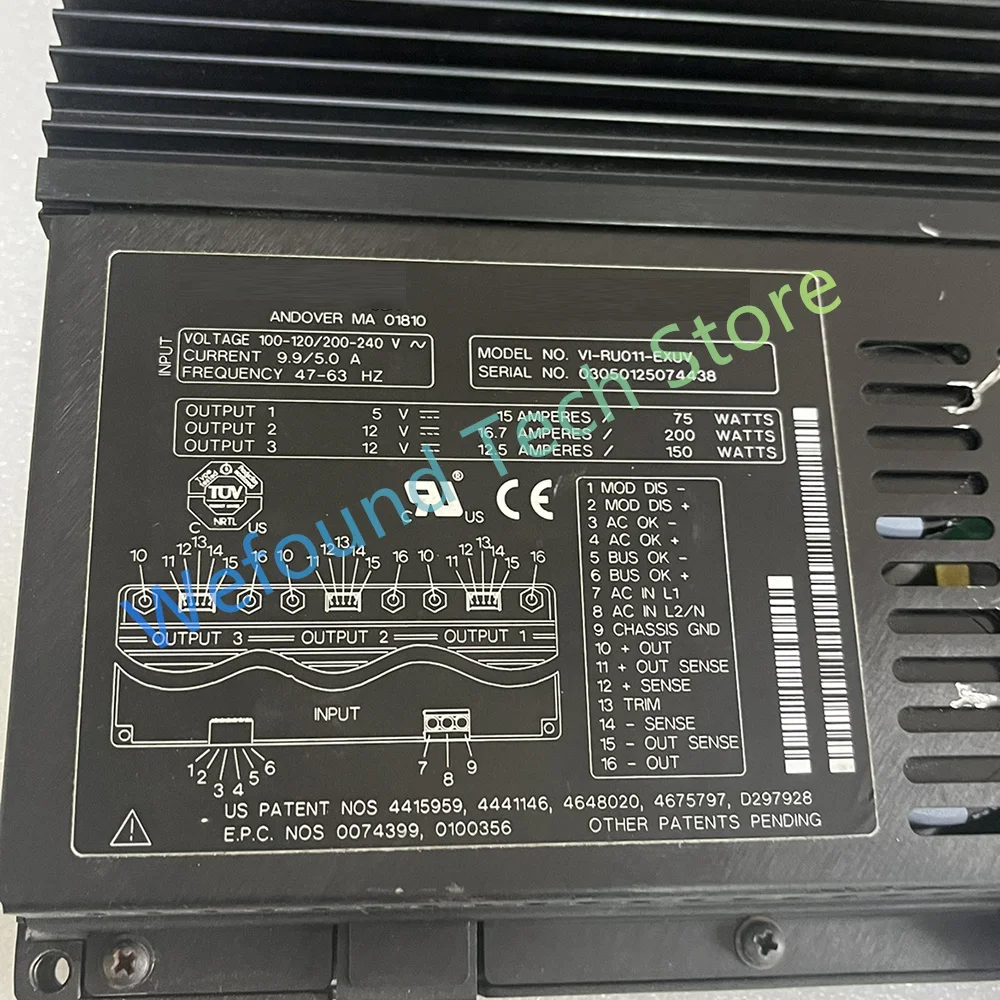 

VI-RUO11-EXUV FLATPAC Control power supply