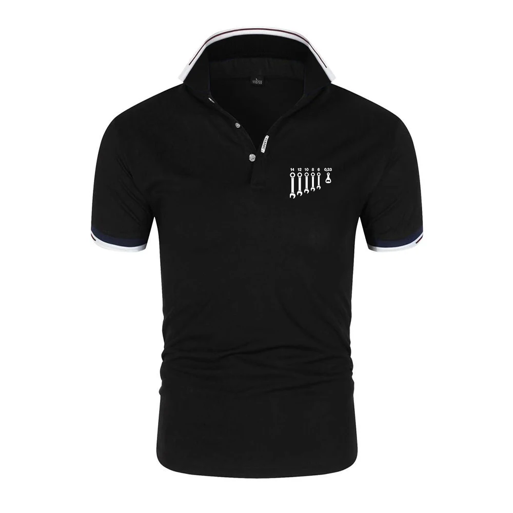 Wrench Wrenches Beer Bottle Opener Tools 2026 Men's New Six Color Cotton Polo Shirts Summer High Quality Design Short Sleeve