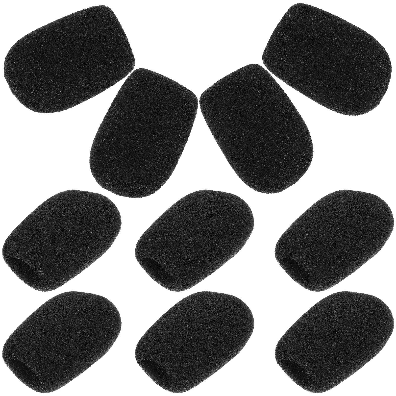 

10pcs Microphone Cover 55x38x16mm Noise Reduction Microphone Accessory Windscreen Handheld Mic Accessory Stage Supply