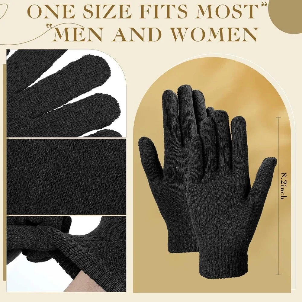 مجموعة قبعة شتوية وقفازات، 48 عبوة من القبعات والقفازات الدافئة، هدايا مريحة للجنسين للرجال والنساء، مثالية للدعم بدون منزل