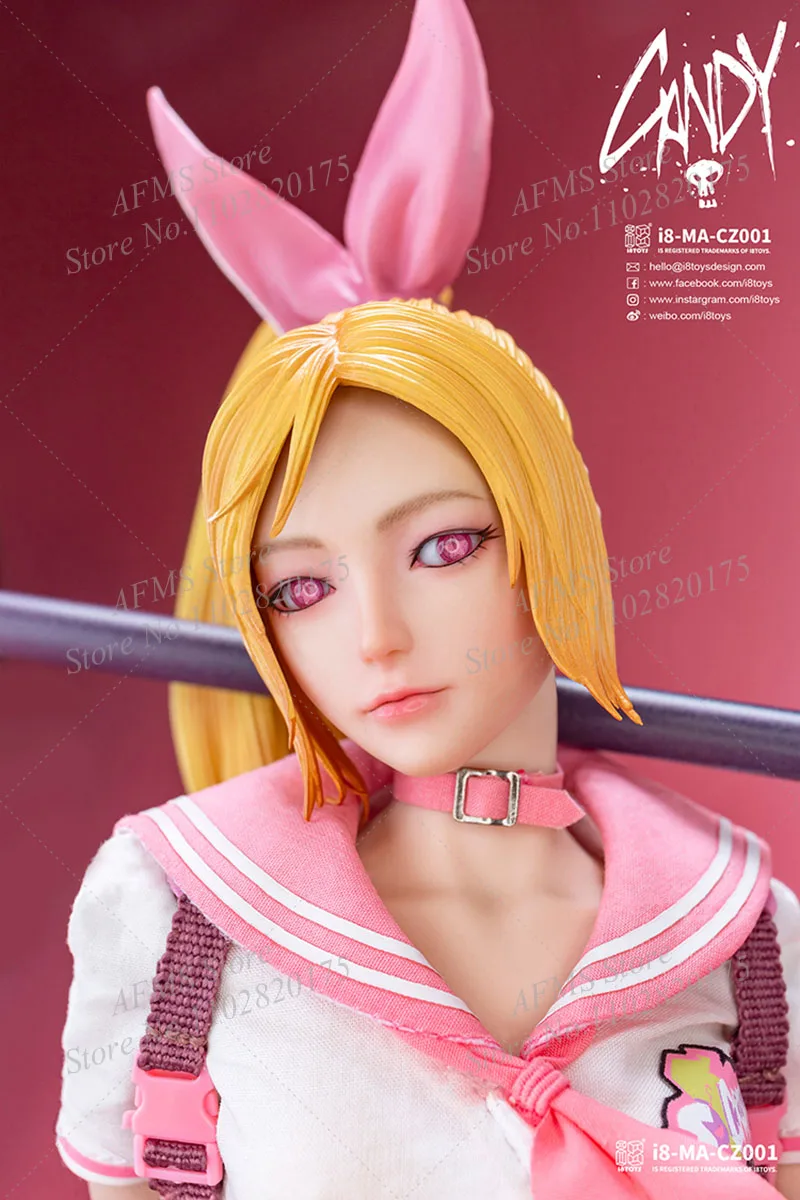 

i8Toys I8-MA-CZ001/002 1/6 Scale Collectible Figure Candy Kawaii JK Uniform Pretty Candy Girl 12Inch Women Soldier Action Figure