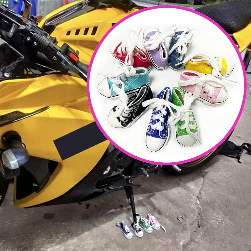 Mini zapatos de diapasón para motocicleta, soporte lateral para bicicleta, pata de cabra, almohadilla de pie, zapato de dedo, muñeca de baile, zapato de lona