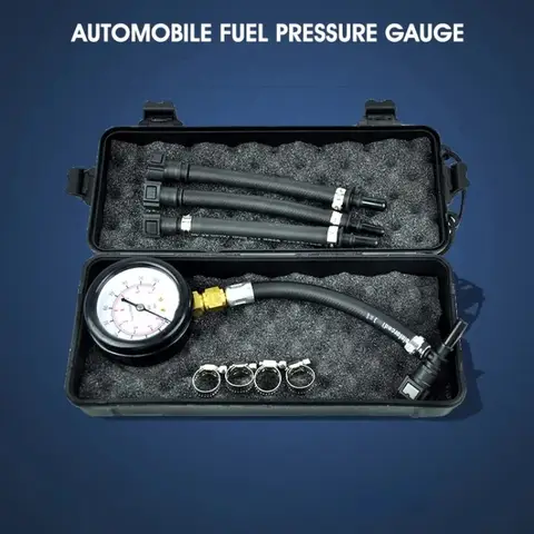 1pcs Kit for Car Motorcycle Fuel Pressure Test Kit  Fuel Pressure Gauge - 0-100PSI Fuel Injection Pump Pressure Tester Gauge