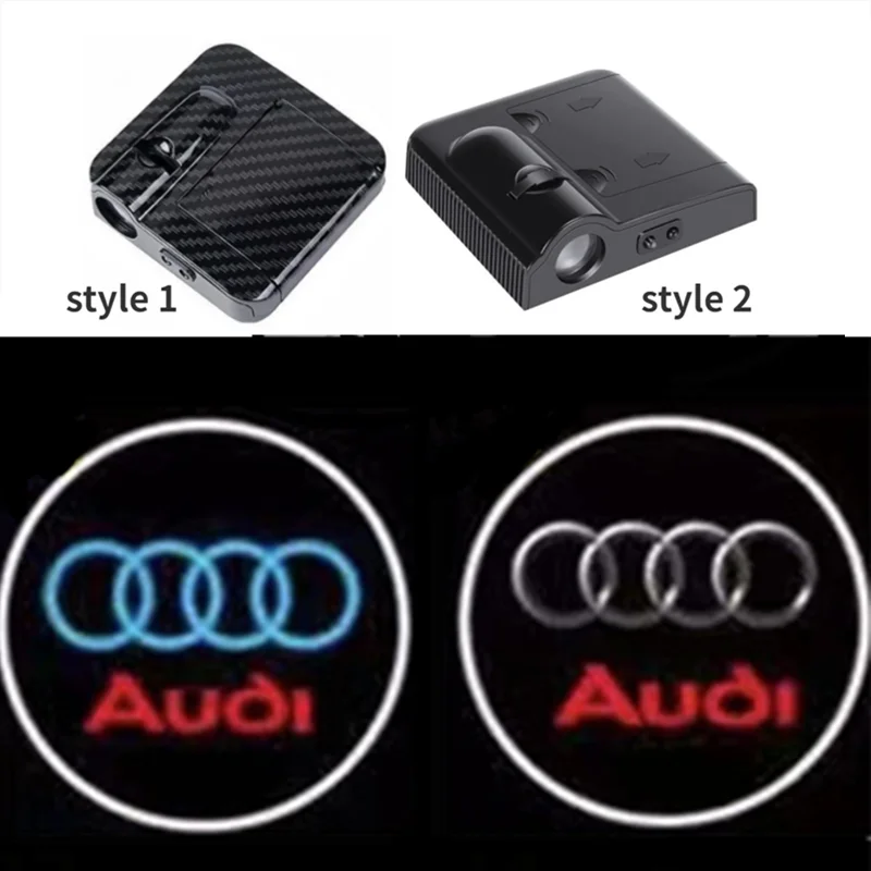 

2PCS is suitable for Audi car welcome lamp A6LA4LQ5Q3Q4Q7 battery style paste door projection lamp.