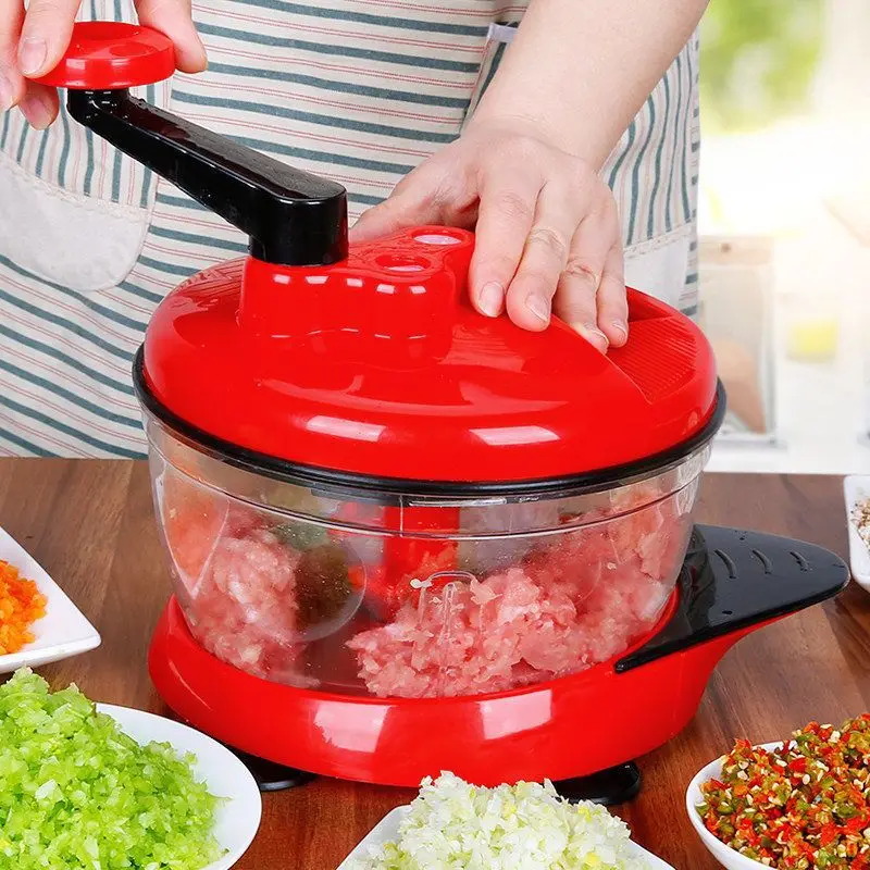

Manual Meat Grinder Household Hand Blender Dumpling Stuffing Minced Vegetables Meat Cutting Cooking Machine Kitchen Medium and H