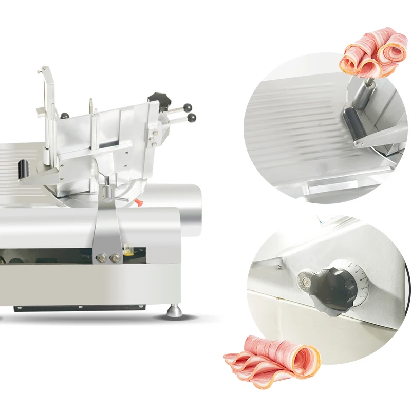 Commercial Automatic Electric Frozen Meat Cutting Slicing Slicer Machinery for Chicken Beef Seafood