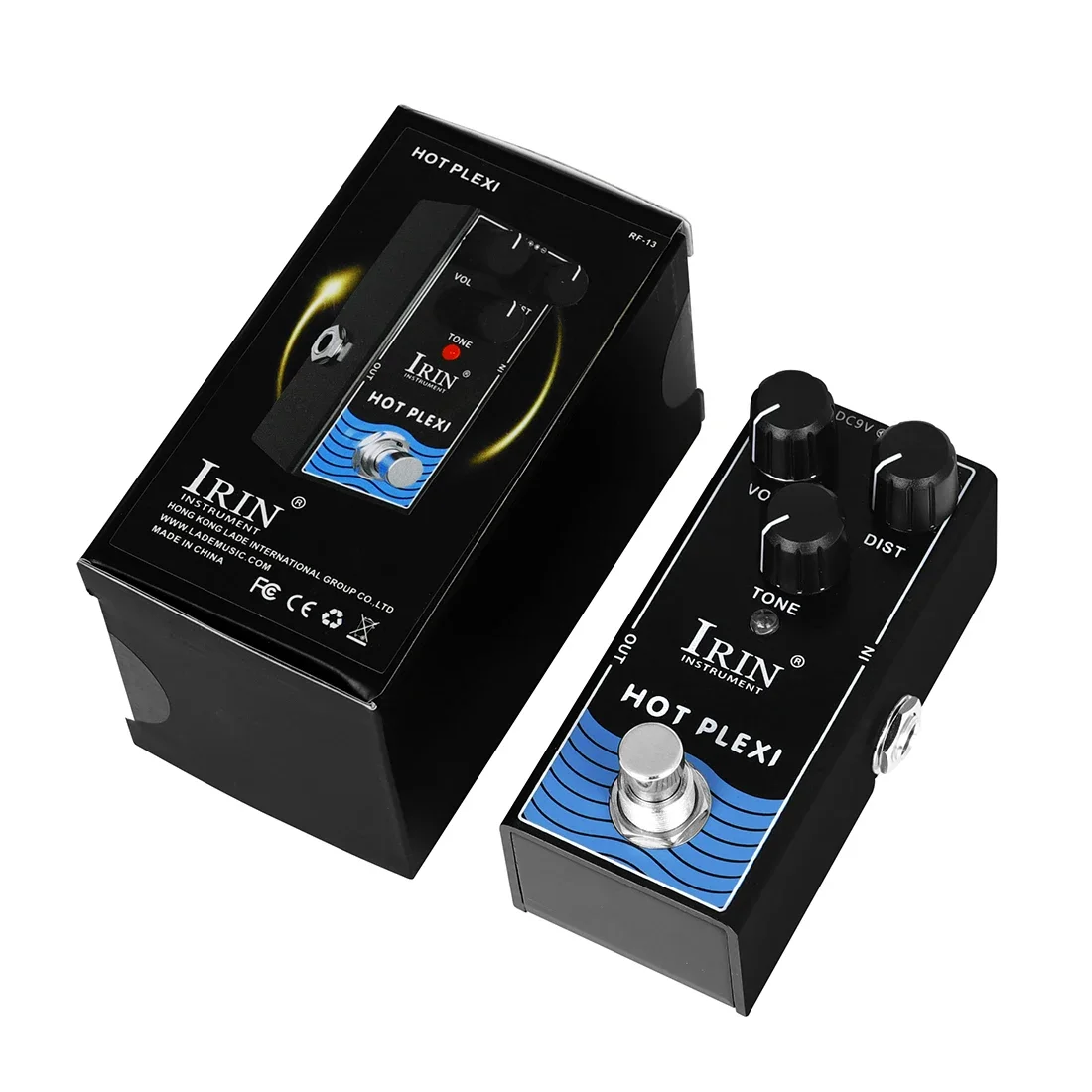 IRIN RF-13 Hot Plexi Guitar Effect Pedal Simulate JCM800 Guitar Amplifier Stronger Output & Greater Distortion Guitar Pedal