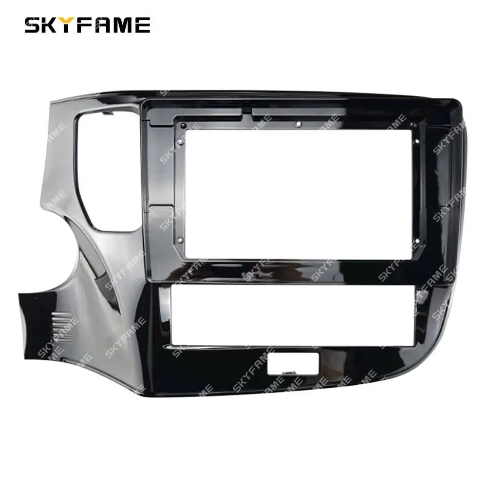 SKYFAME-Adaptador de Fascia para marco de coche, Kit de Panel de montaje para tablero de Radio Android para Mitsubishi Outlander 3