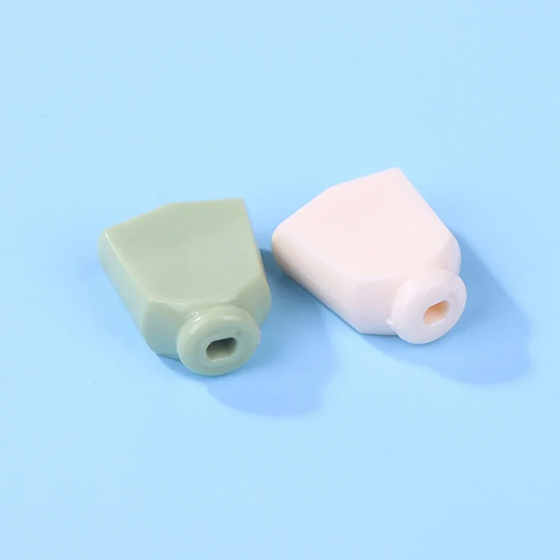 Afinadores de guitarra eléctrica popular, mango de cabeza de botón, mango de sombrero, mano trapezoidal de plástico sin tornillos de instalación, 6 uds.