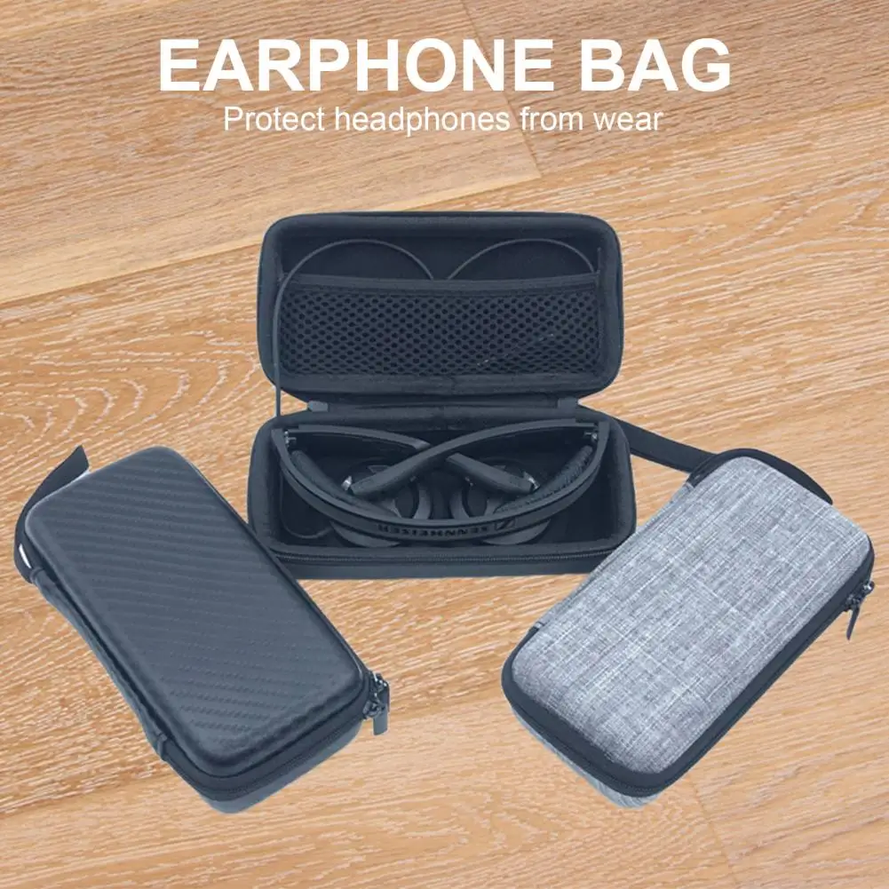 Protective Bag Pressure-resistant Dust-proof Foldable Headphone Storage Pouch for Sennheiser MM60 PX 80/100-II PX300 250 200/II