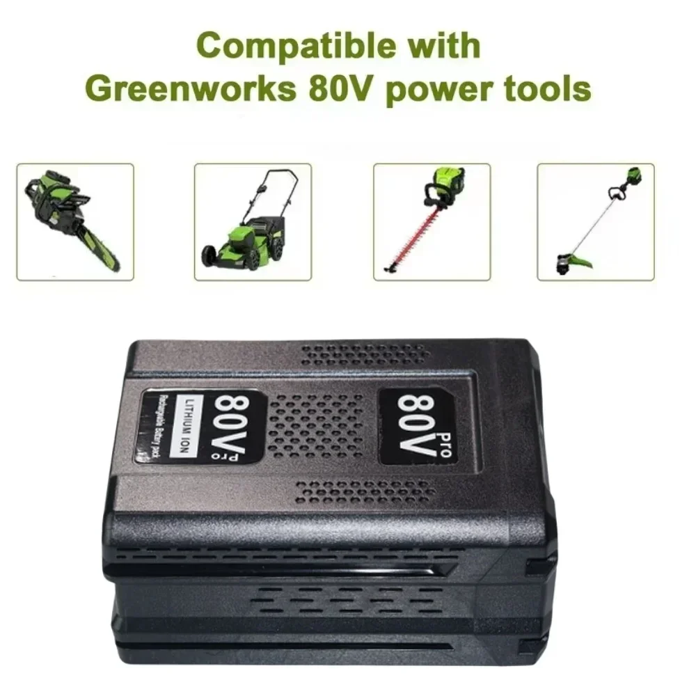 

high-quality 80V 6.0/8.0/10.0Ah Replacement Battery for Greenworks 80V Max Lithium Ion Battery GBA80200 GBA80250 GBA80400 GBA805