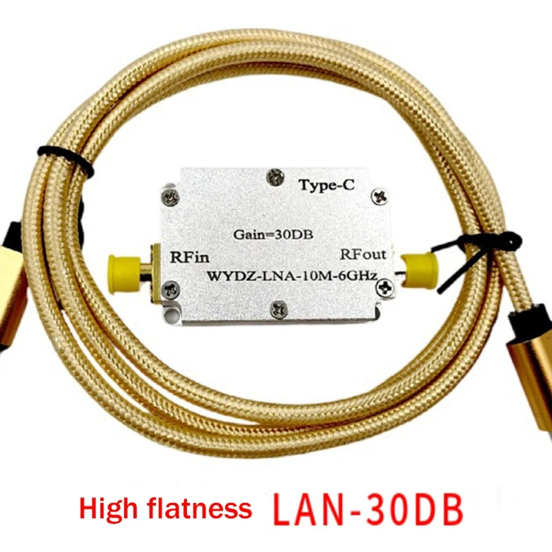 10M-6Ghz Low Noise Amplifier Gain High Flatness Amplifier 40DB RF Signal Driving Receiver Front End