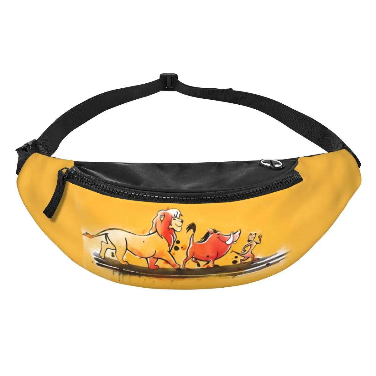 

Поясная сумка Custom The Lion Cartoon K-Kings для мужчин и женщин, модная сумка через плечо для путешествий, сумка для телефона и денег