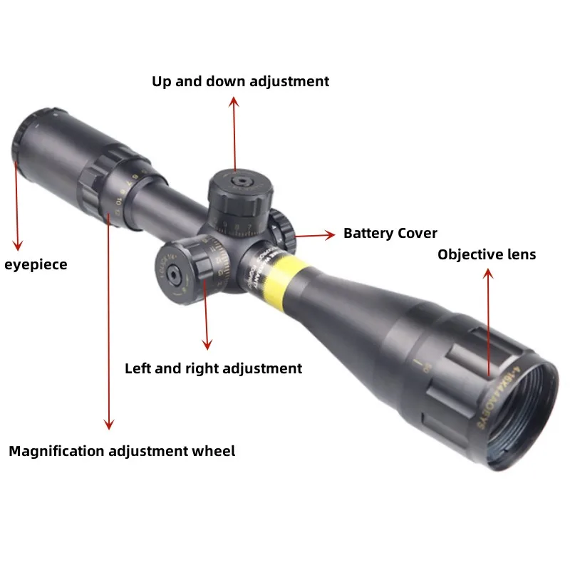 4-16X44AOEYS Strategic Riflescope Optic Sight Green Red Illuminated Hunting Scopes Rifle Scope Sniper Scope Sight