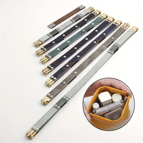 Marco Flexible para bolsa, Clip de resorte de sellado, marco de bloqueo Hexagonal, marco de bolsa con cierre de beso, accesorios de repuesto, 2 uds.