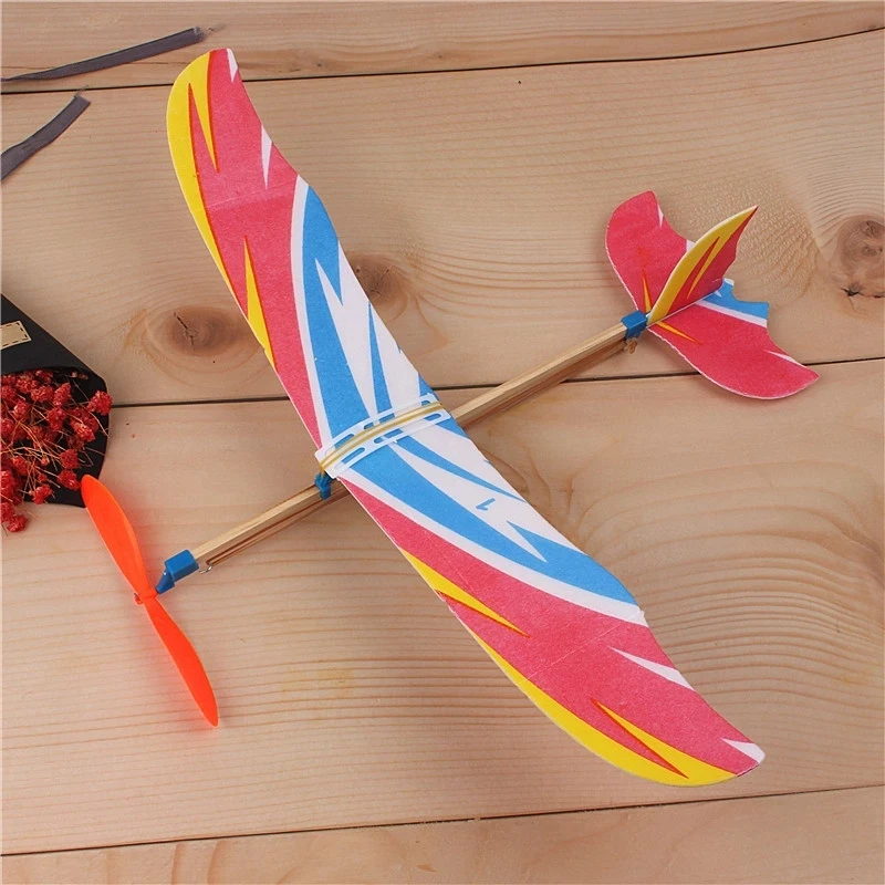 Rubber Band Power Airplane Gift DIY Flying Glider Kids Plane Toys , Aeroplane Model Children\'s Science Education Tool