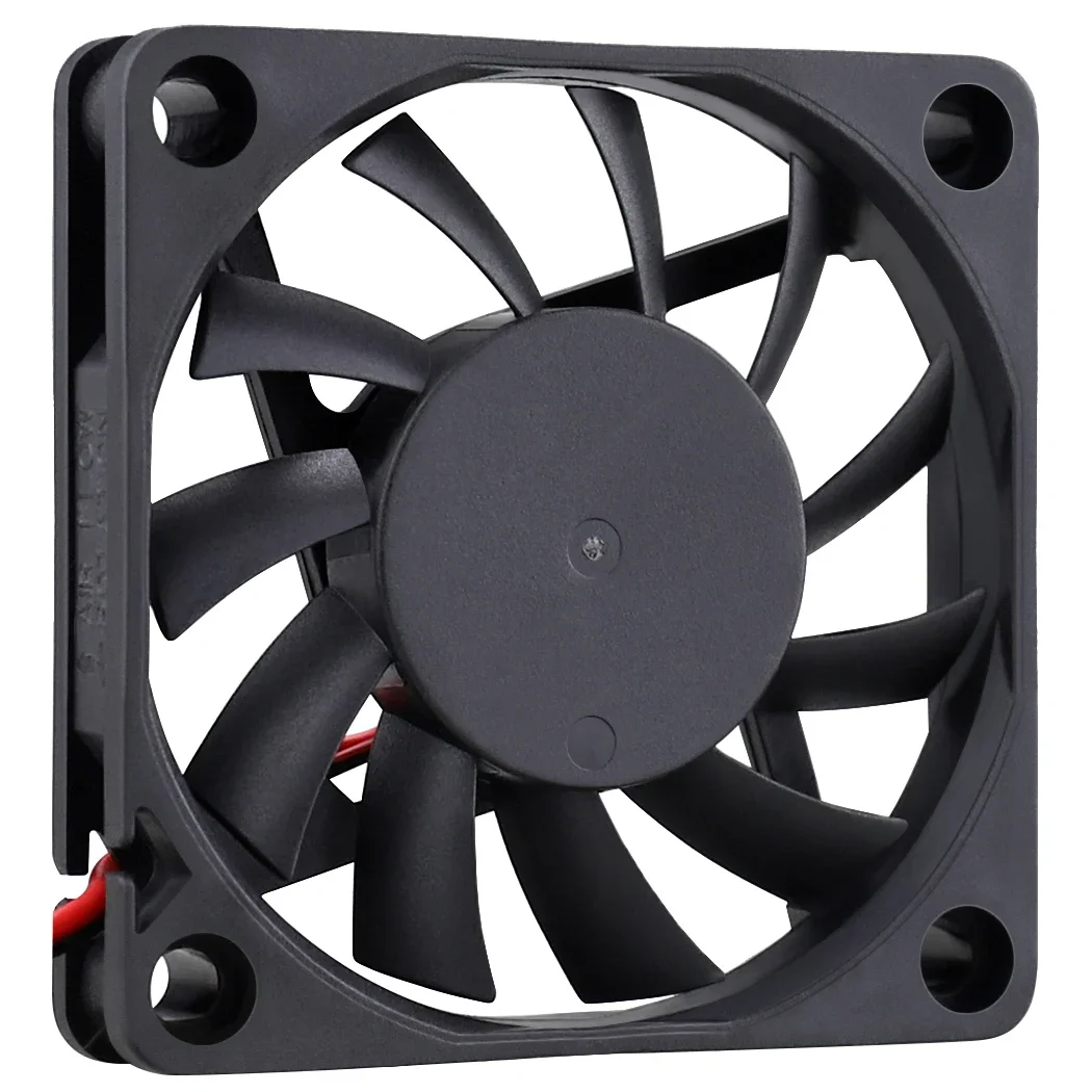 

60x60x10 mm DC 5V 12V 24V 6010 Brushless Cooling Fan, Replacement Ball Bearing 60mm Fan for Cooling DIY PC Computer Case Fan