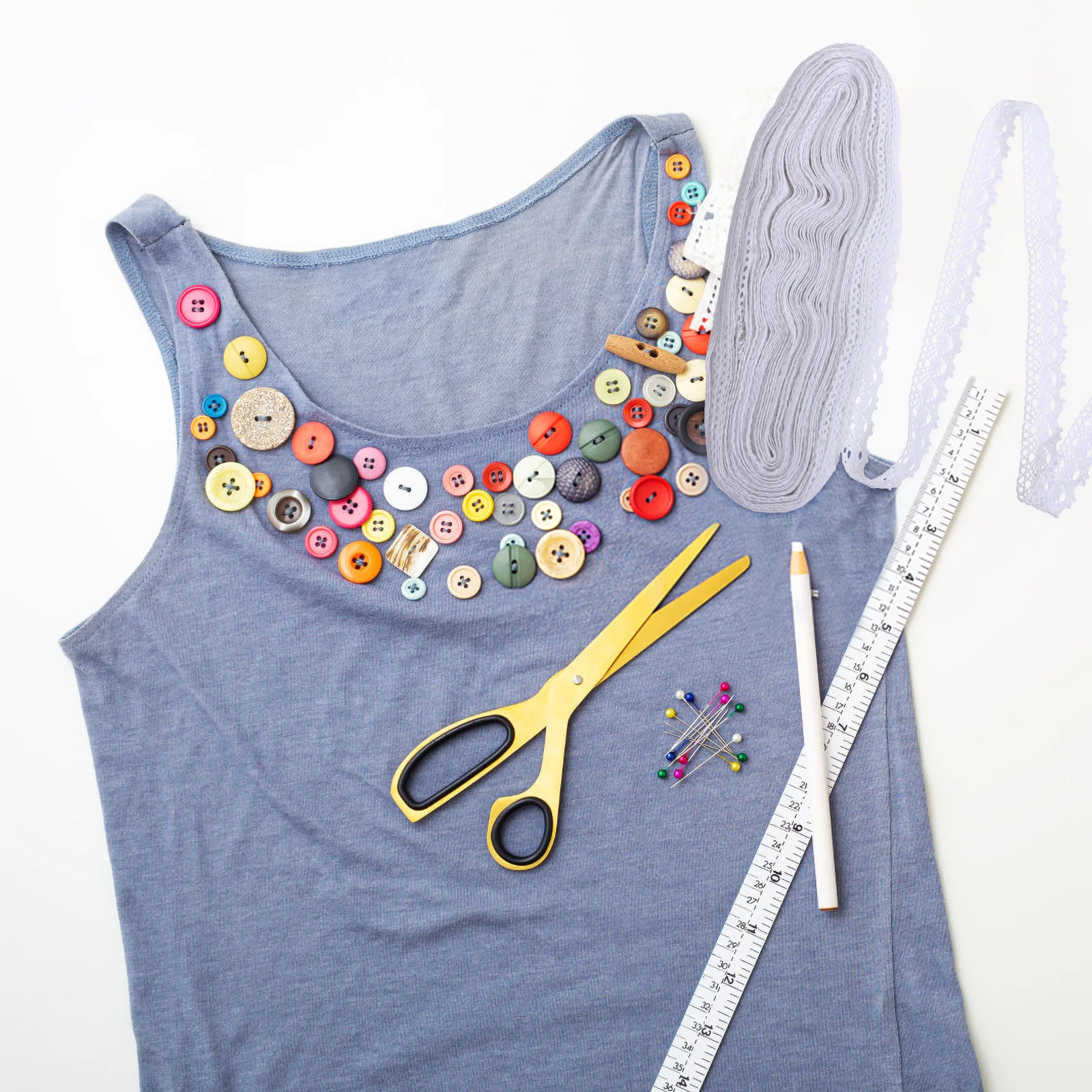 

25 Yards Pure Cotton Lace Trim Floral Embroidery Ribbon Roll DIY Craft Sewing Wedding Dress Decoration Lace Trim