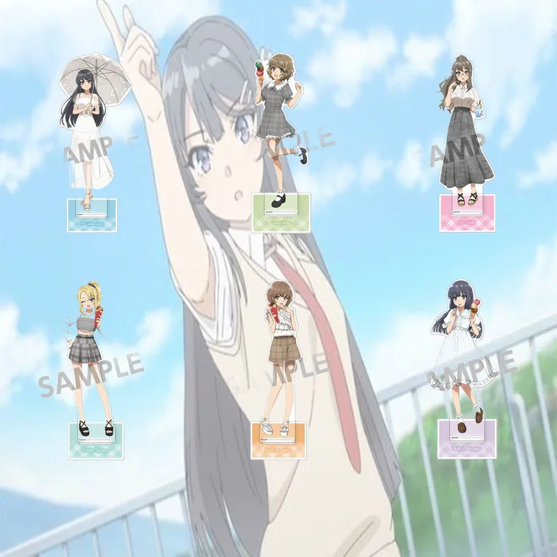 Rascal Does Not Dream of Bunny Girl Senpai 15CM Double Sided Printed Anime Acrylic Stand with Base Cartoon Keychain