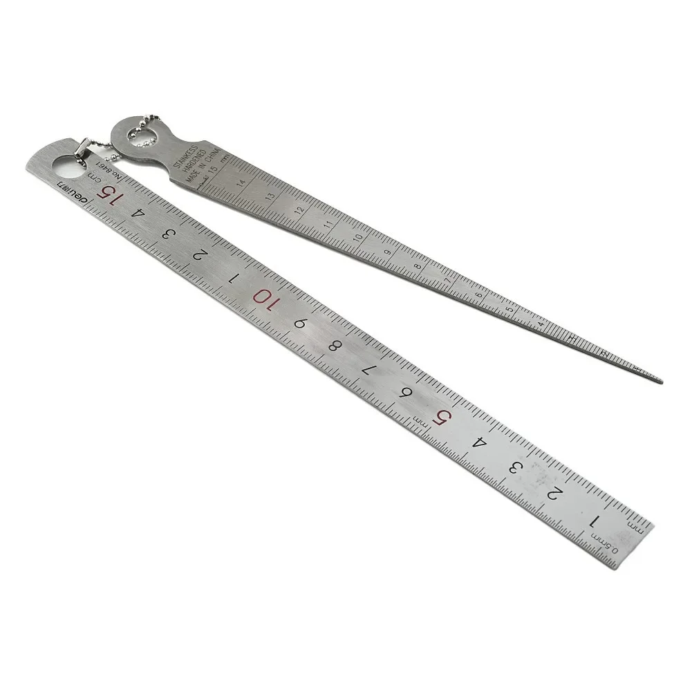 New Practical Quality Ruler 16x1.2cm 2 In1 6.29x0.47 Inch Depth Ruler Gap Hole Inspection Lightweight Measurement image 6