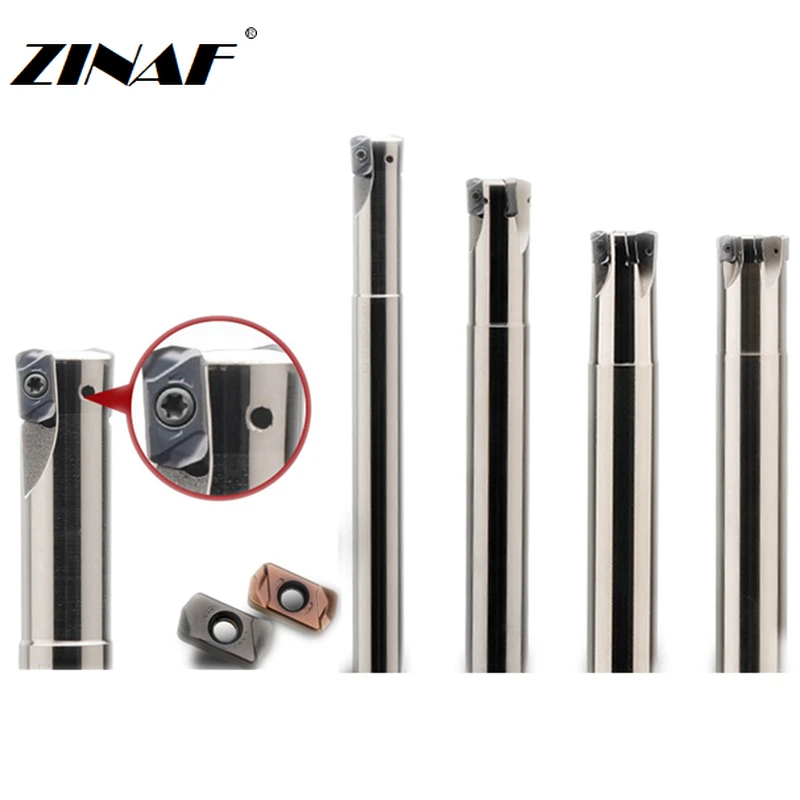 Suporte de Trituração Dupla Face de Alimentação Rápida para Lnmu0303 Lnmu0303zer Inserções de Carboneto Fresa Facial Cnc Série Exn03r