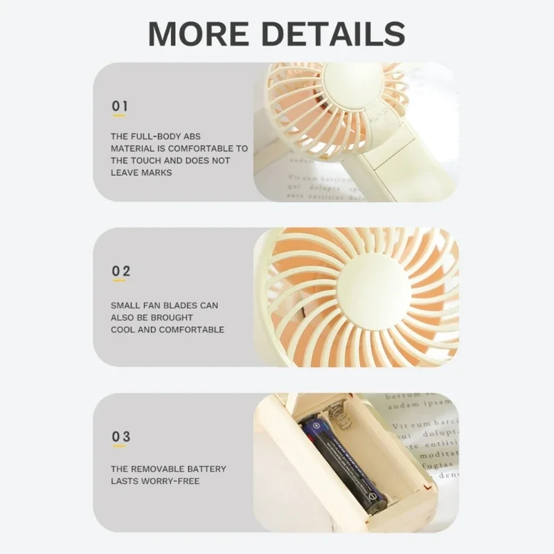Легкий портативный вентилятор портативный батарея AM4.