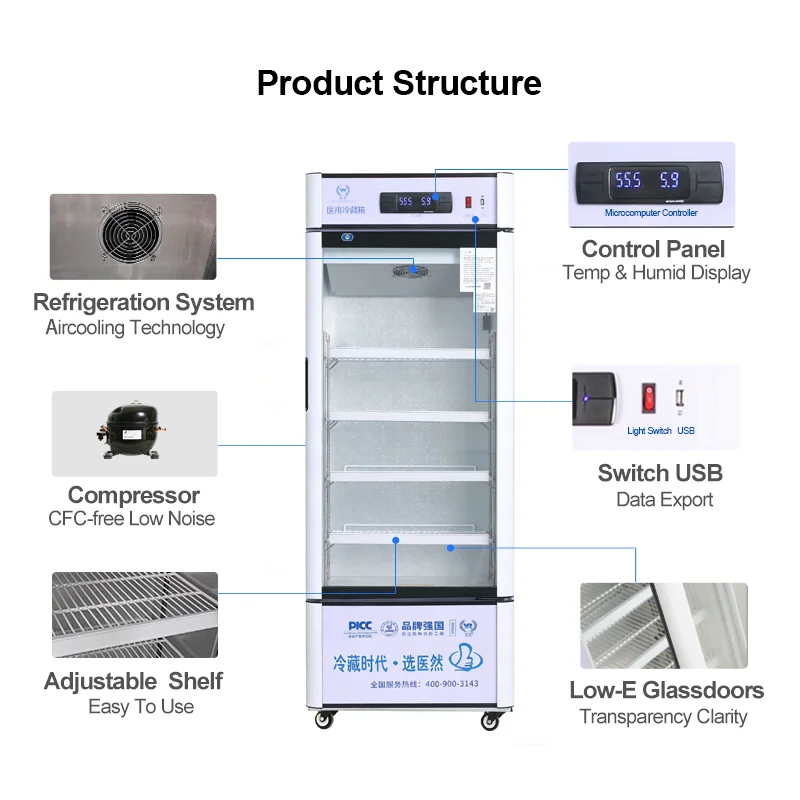 

Suitable for all new smart devices145L 2 - 8°C Biomedical Refrigerator - Ideal for Pharmacy, Lab, Hospital & Research YR/FL150