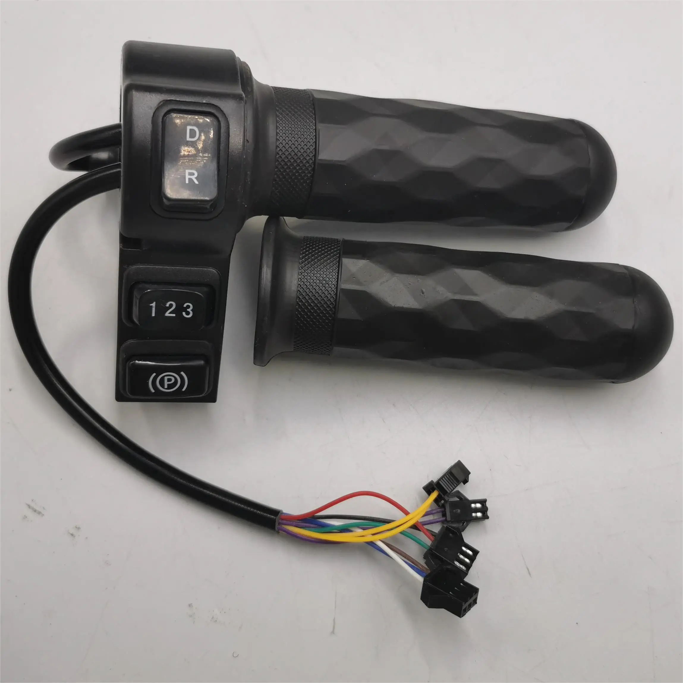 ELECTRIC BIKE THROTTLE WITH 3SPEED PARK REVERSE SWITCH SCOOTER ACCELERATOR TRICYCLE GRIPS LEFT AND RIGHT ATV UTV SNOWMOBILE PART