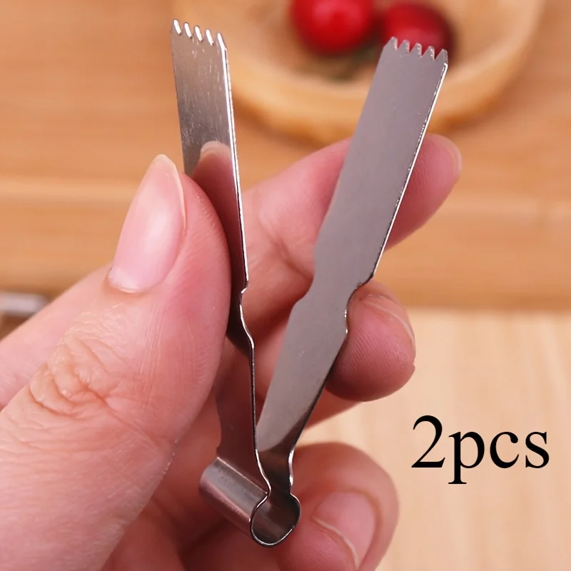 Stainless Steel Pastry Tongs - Ideal Baking Tool for Walnut Crisps, Peanut Cookies, And Flower Buns Versatile Pastry Clipper