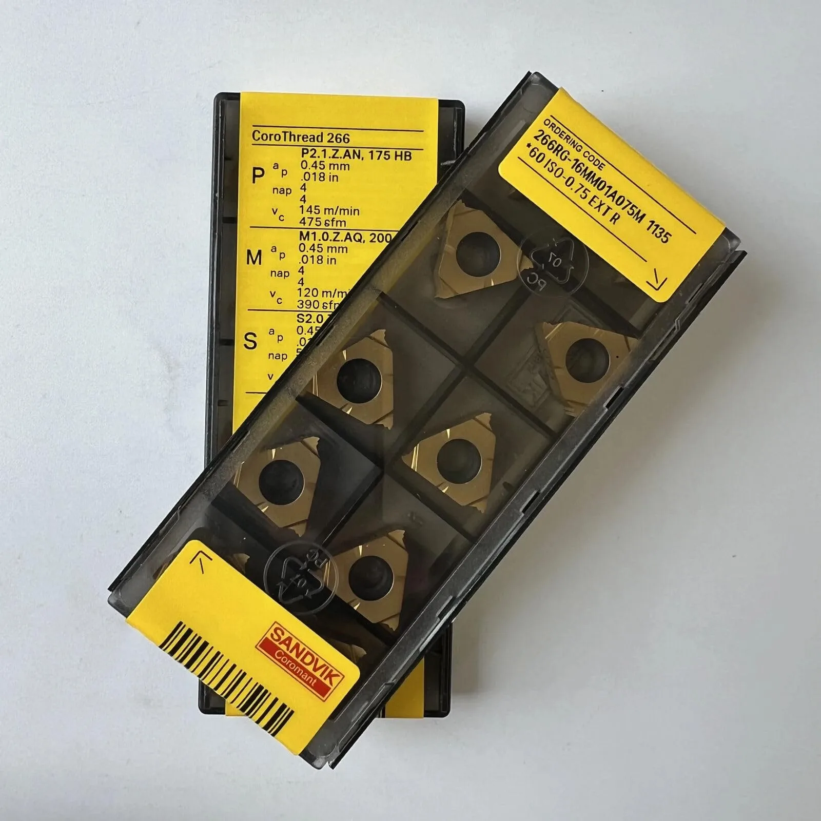 

Original SANDVIK / 266RG-16MM01A075M 1135 / Hard alloy CNC Blade 10 Pcs